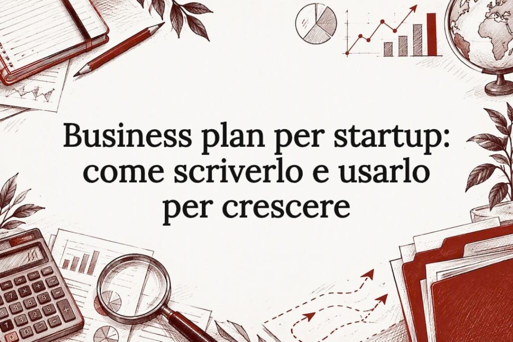 Illustrazione decorativa per il titolo del business plan