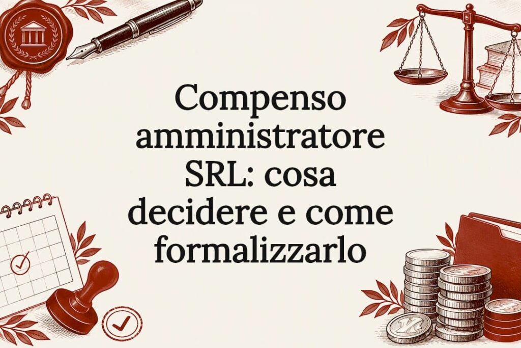 Illustrazione decorativa per la retribuzione dell'amministratore di SRL