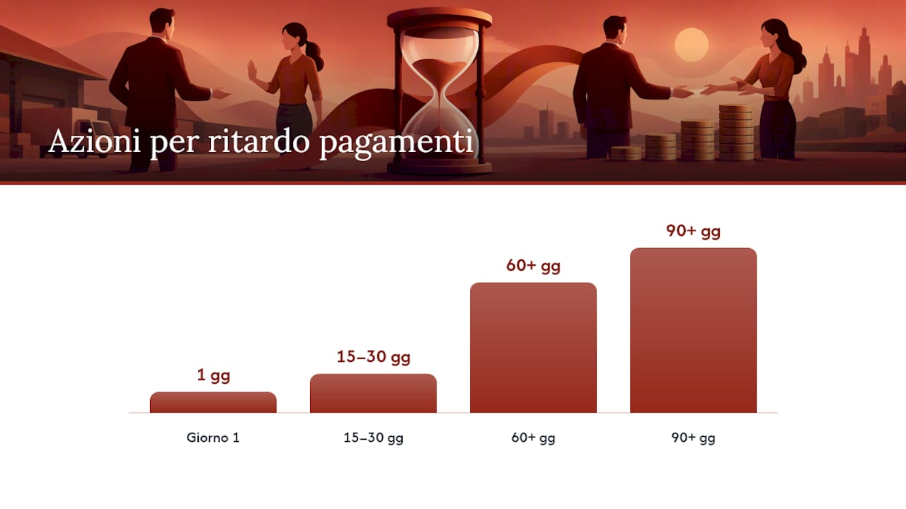 Gestione pratiche di insoluto e recupero crediti — overview diagram