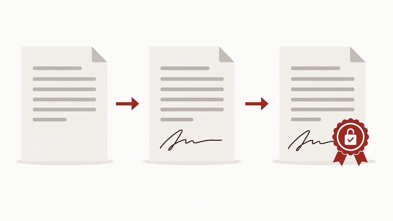 Firma digitale apposta dopo quella autografa